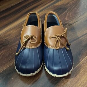 Women's Waterpoof Loafer Shoes Slip On Flat Duck Shoe